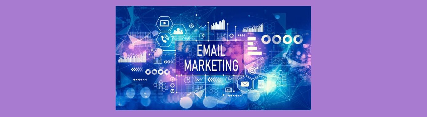 Email Marketing Essentials for Affiliate Marketers (6).
Light purple background, Square in center, blue, white, pink, purple. Thin line white square in the middle EMAIL MARKETING in white letters. hexagons, wide silver circles, variety of graphs, bar, vertical, horizontal, silver arrows, squares, all illuminated.