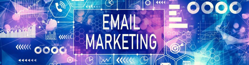 Email Marketing Essentials for Affiliate Marketers

Blue, white, pink, purple back ground White square in the middle  EMAIL MARKETING in white letters.  hexagons, wide silver circles, variety of graphs, bar, vertical, horizontal, silver arrows, squares,  all illuminated. 